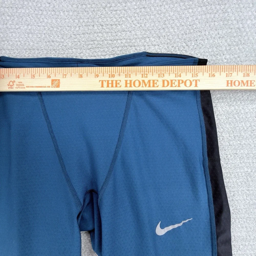 Nike Kiger Trail Running Tights Men 2XL Blue Dri-FIT Zip Ankle 620122
